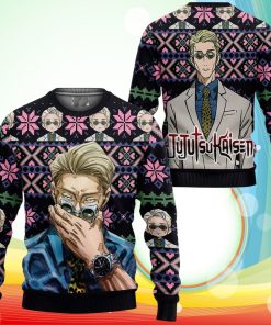 Kento Nanami Ugly Christmas Sweater Anime Jujutsu Kaisen Xmas Gifts