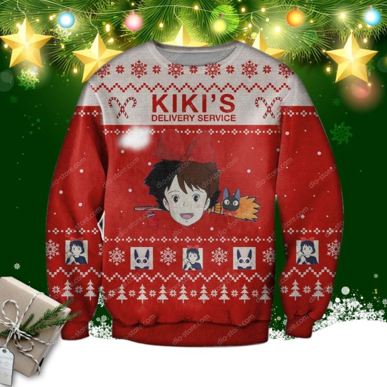 Kiki’s Delivery Service 3d Print Ugly Christmas Sweater, Sweatshirt