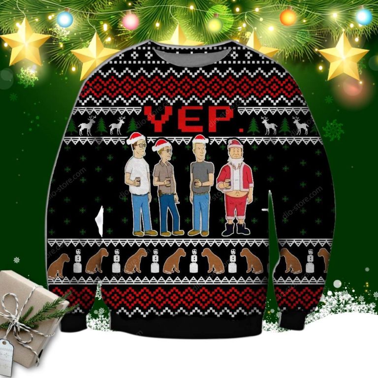 King Of The Hill Knitting Pattern 3d Print Ugly Christmas Sweater