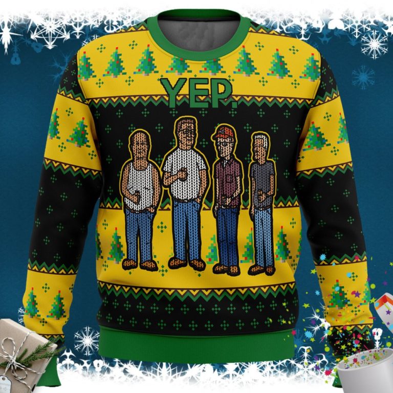 King of the Hill Yep Ugly Christmas Sweater