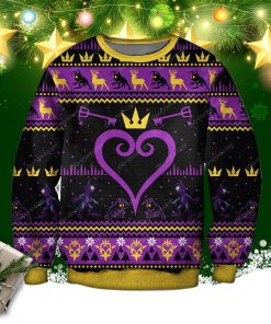 Kingdom Hearts Knitting Pattern 3d Print Ugly Sweatshirt