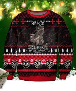 Knights Templar Knitting Pattern 3d Print Ugly Christmas Sweater