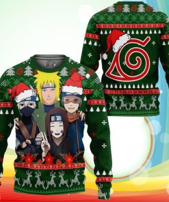 Konoha Team Minato Ugly Christmas Sweater Naruto Anime Xmas Gifts Konoha Team Minato Ugly Christmas Sweater Naruto Anime Xmas Gifts