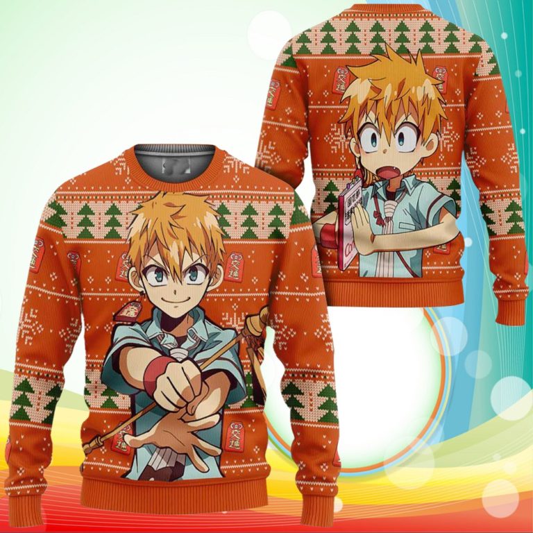 Kou Minamoto Ugly Christmas Sweater Anime Toilet-bound Hanako-kun Xmas Gifts