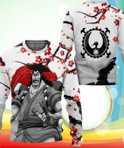 Kozuki Oden Sweatshirt Japan Style One Piece Anime 3D Printed Sweater