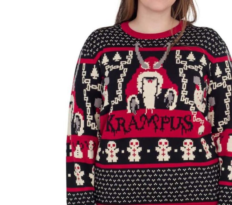 Krampus Knit Ugly Christmas Sweater, Sweatshirt