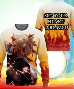 Kyojuro Rengoku Sweatshirt Demon Slayer Anime Jacket Shirt
