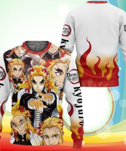 Kyojuro Rengoku Sweatshirt Flame Hashira Demon Slayer Anime 3D Printed Sweaters