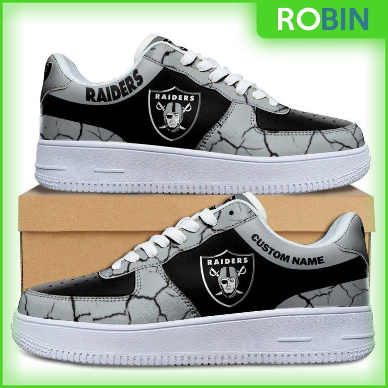 Custom Name Las Vegas Raiders NFL Custom AF1 Sneakes