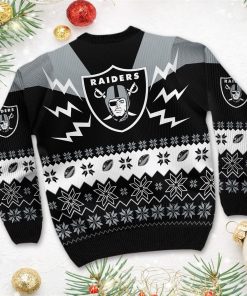 Las Vegas Raiders NFL Football Team 3D Ugly Christmas Sweater Las Vegas Raiders NFL Football Team 3D Ugly Christmas Sweater