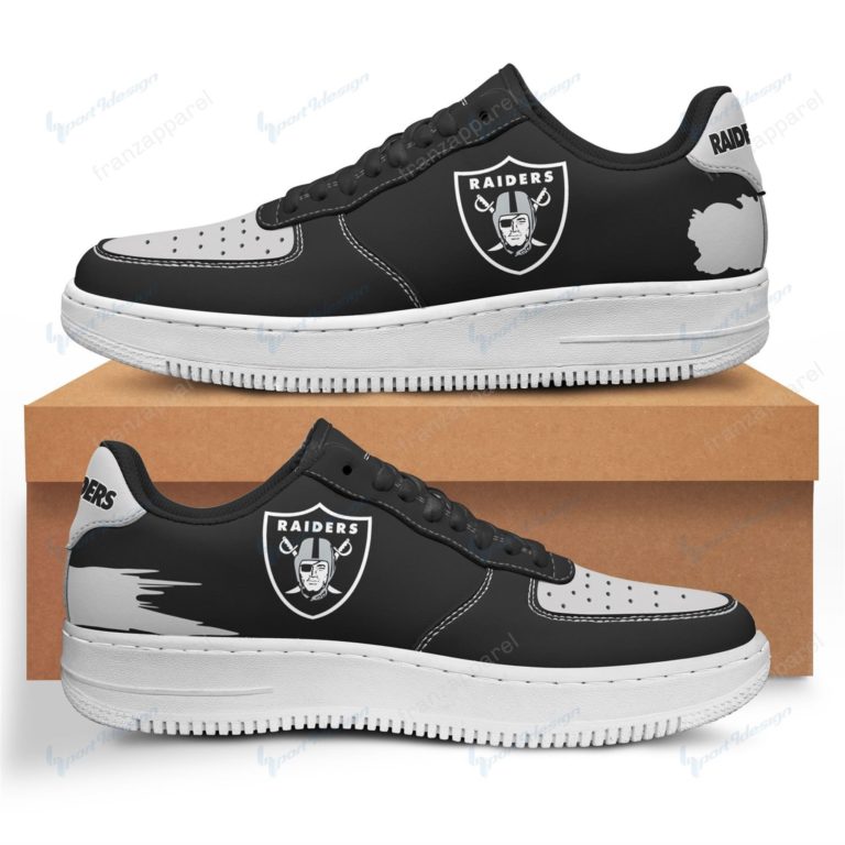 Las Vegas Raiders White Sole Team AF 1 Sneakers 005RB-NAF