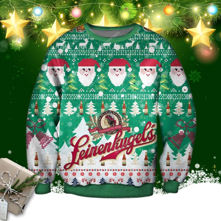 Leinenkugel’s Beer Knitting Pattern 3d Print Ugly Sweatshirt