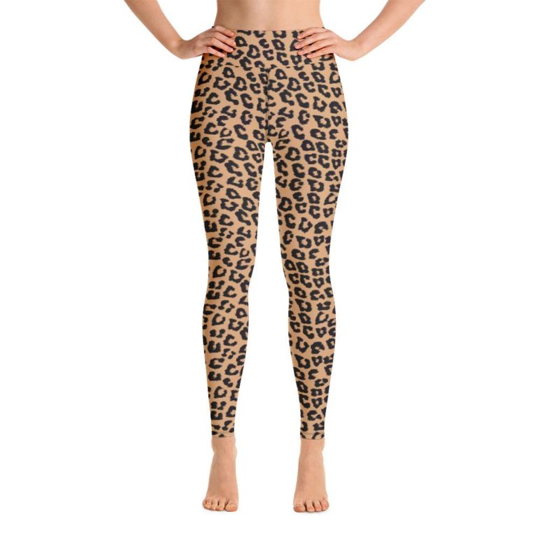 Leopard Pattern Yoga High Waist Leggings for Women