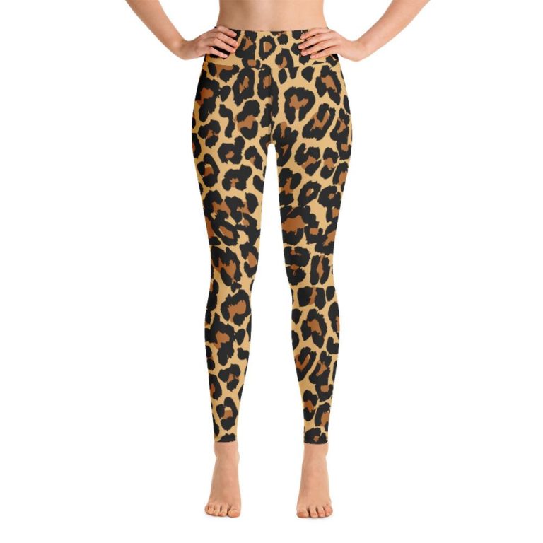 Leopard Print Leggings,High Waisted Tights