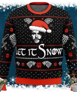 Let it Snow Jon Game of Thrones Ugly Christmas Sweater