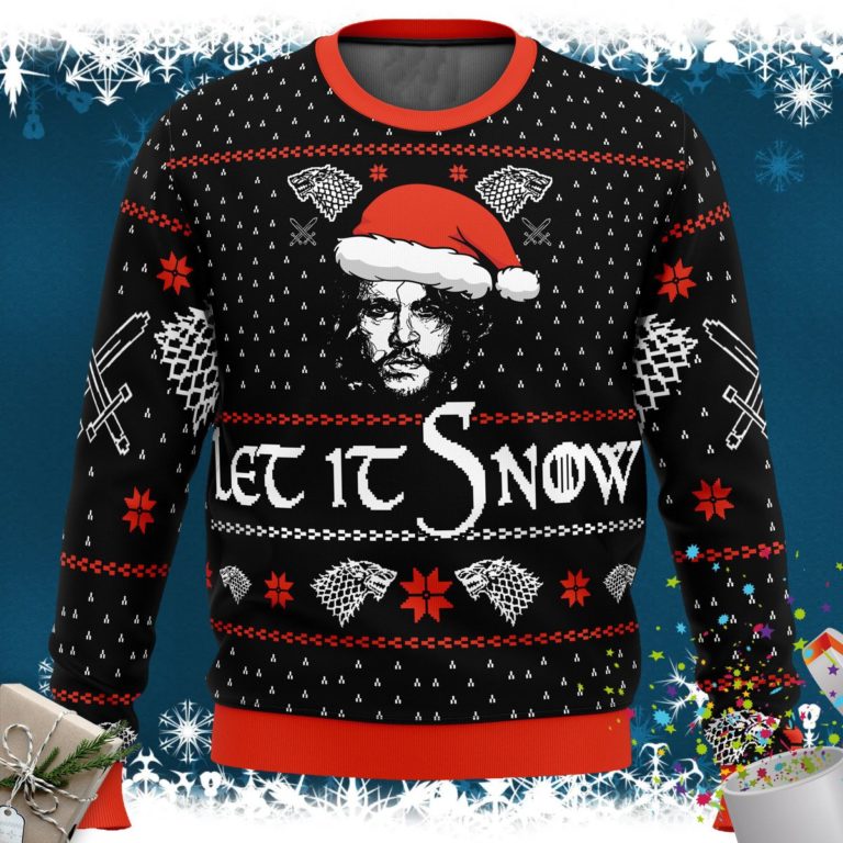 Let it Snow Jon Game of Thrones Ugly Christmas Sweater