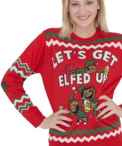 Let’s Get Elfed Up! Ugly Christmas Sweater Let’s Get Elfed Up! Ugly Christmas Sweater