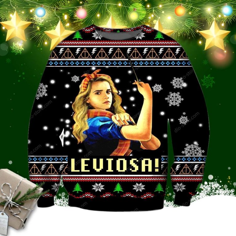 Leviosa- Harry Potter Knitting Pattern 3d Print Ugly Sweater