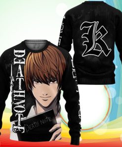 Light Yagami Sweatshirt Anime Death Note Merch
