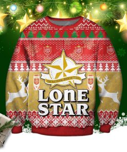 Lonestar Beer Knitting Pattern 3d Print Ugly Sweatshirt