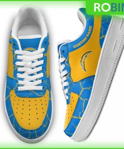 Los Angeles Chargers NFL Custom AF1 Sneakes