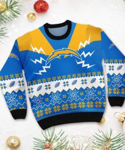 Los Angeles Chargers Team 3D Ugly Christmas Sweater Los Angeles Chargers Team 3D Ugly Christmas Sweater