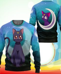 Luna Cat Sweatshirt Sailor Moon Anime Sweater