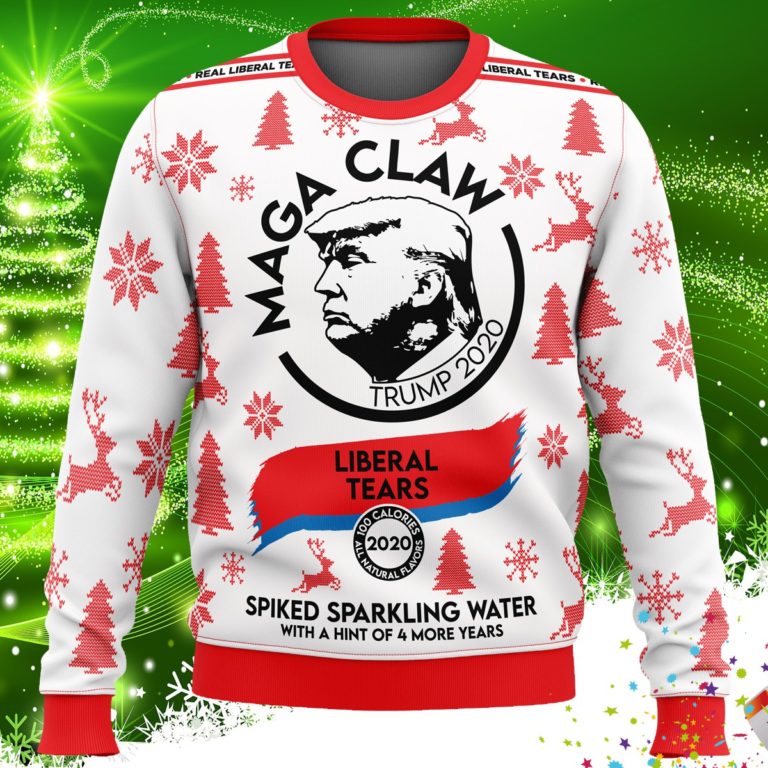 Trump MAGA Claw Ugly Christmas Sweater