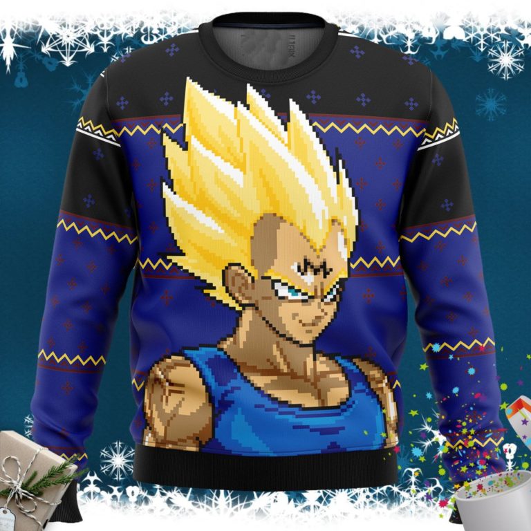 Majin Vegeta dbz Ugly Christmas Sweater