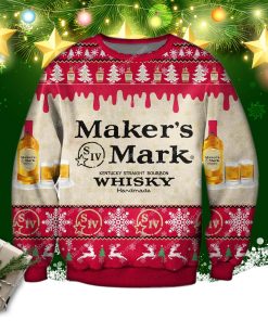 Maker’s Mark Whiskey Knitting Pattern 3d Print Ugly Sweatshirt
