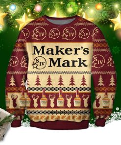 Maker’s Mark Whiskey Ugly Christmas Sweatshirt