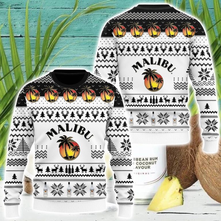Malibu Wine Ugly Christmas Sweatshirt