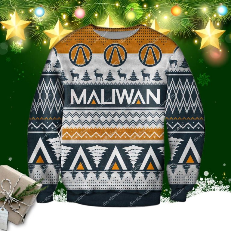 Maliwan Borderlands 3d Knitting Pattern Print Ugly Christmas Sweater