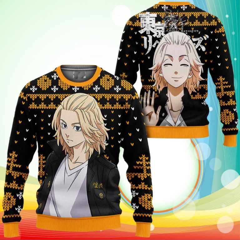 Manjirou Sano Mikey Ugly Christmas Sweater Anime Tokyo Revengers Xmas Gifts