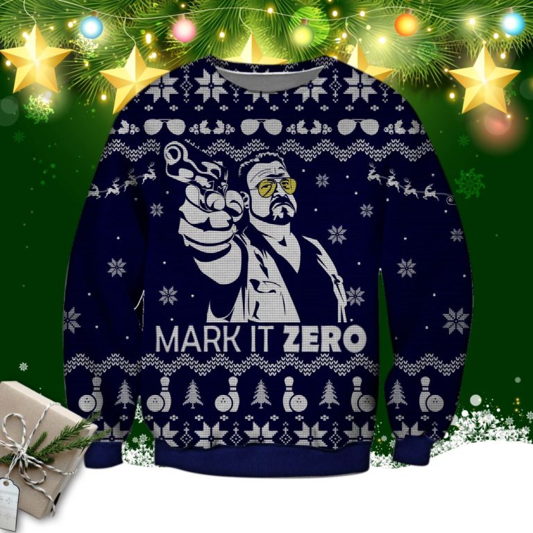 Mark It Zero Knitting Pattern 3d Print Ugly Christmas Sweater, Sweatshirt