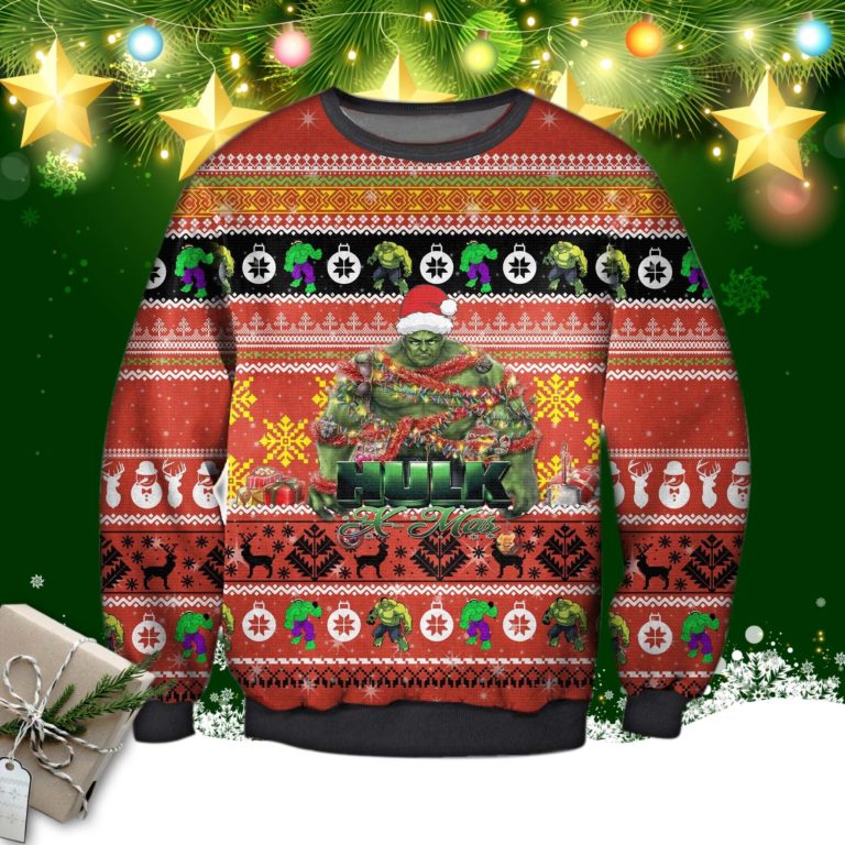 Marvel X-Mas Hulk Ugly Christmas Sweatshirt