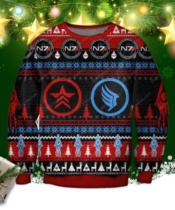 Mass Effect 3d Print Ugly Christmas Sweatshirt