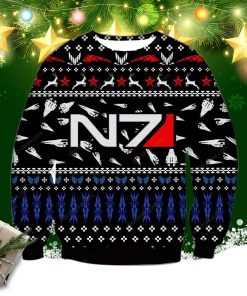 Mass Effect N7 3d Print Ugly Christmas Sweater