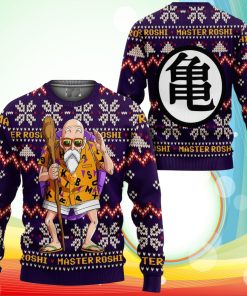 Master Roshi Ugly Christmas Sweater Anime Dragon Ball Xmas Gifts