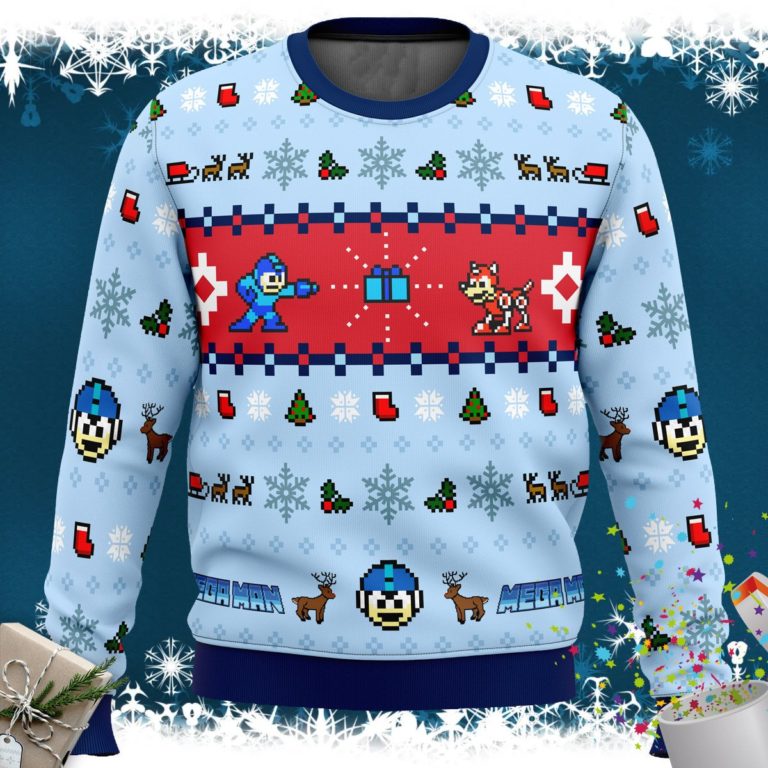 Mega Man Mega Holiday Ugly Christmas Sweater