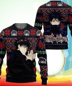 Megumi Fushiguro Ugly Christmas Sweater Anime Jujutsu Kaisen Xmas Gifts