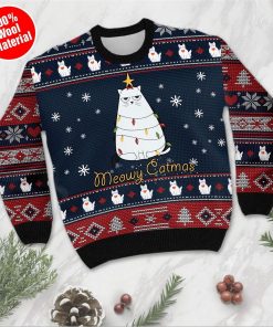 Meowy Catmas Christmas Grumpy Cat Ugly Sweater For Cat Lovers On Christmas Days Meowy Catmas Christmas Grumpy Cat Ugly Sweater For Cat Lovers On Christmas Days