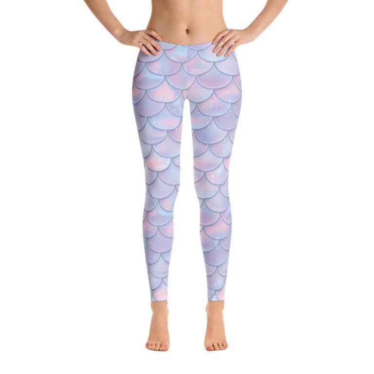 Mermaid Leggings, High Waisted Tights