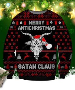 Merry Antichristmas Knitting Pattern 3d Print Ugly Christmas Sweater