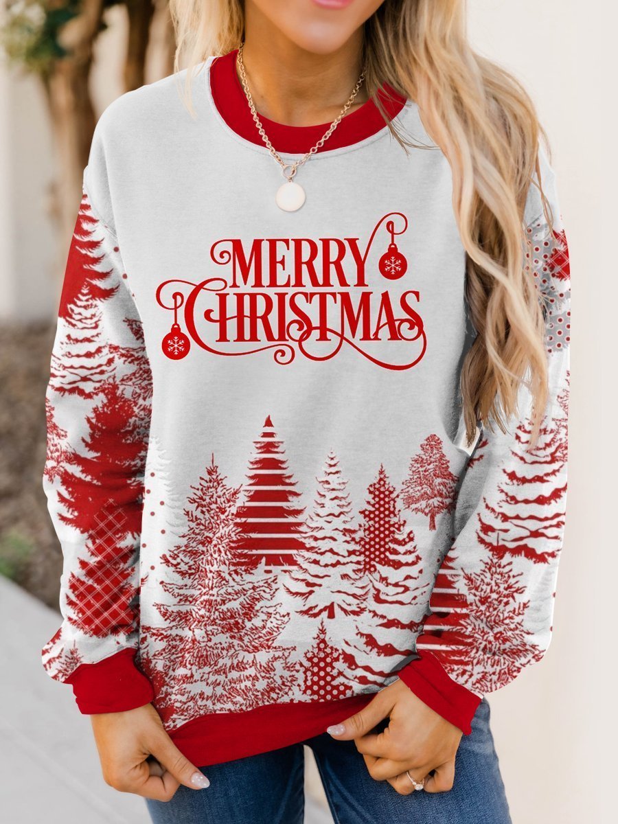 Merry Christmas All Over Print Sweatshirt - RobinPlaceFabrics