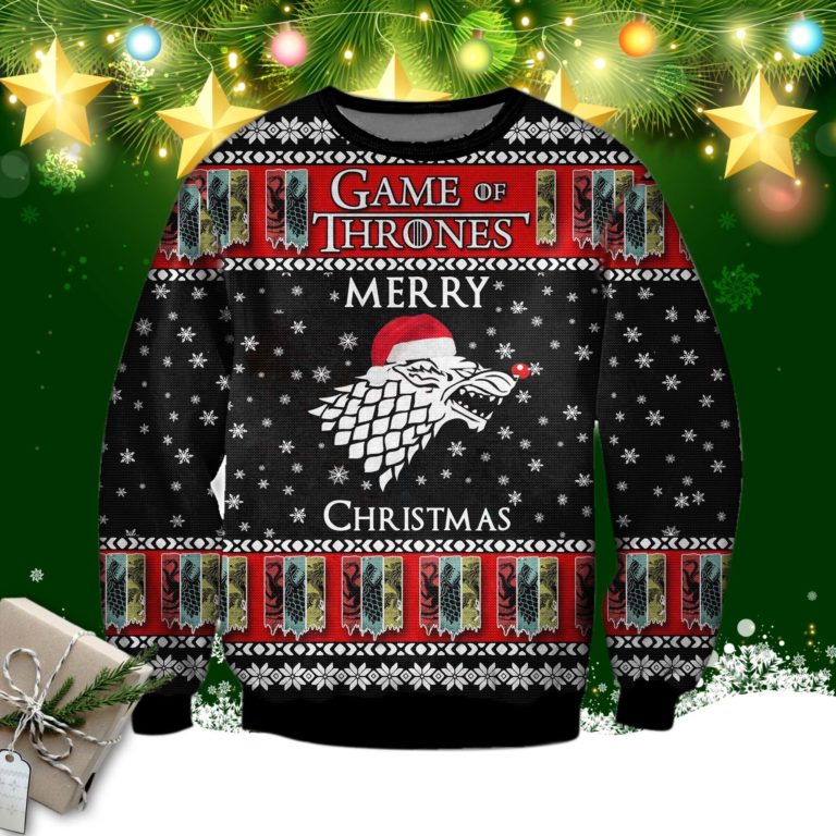 Merry Christmas Game Of Thrones Ugly Sweatshirt