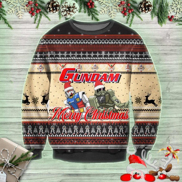Merry Christmas Gundam Ugly Sweatshirt