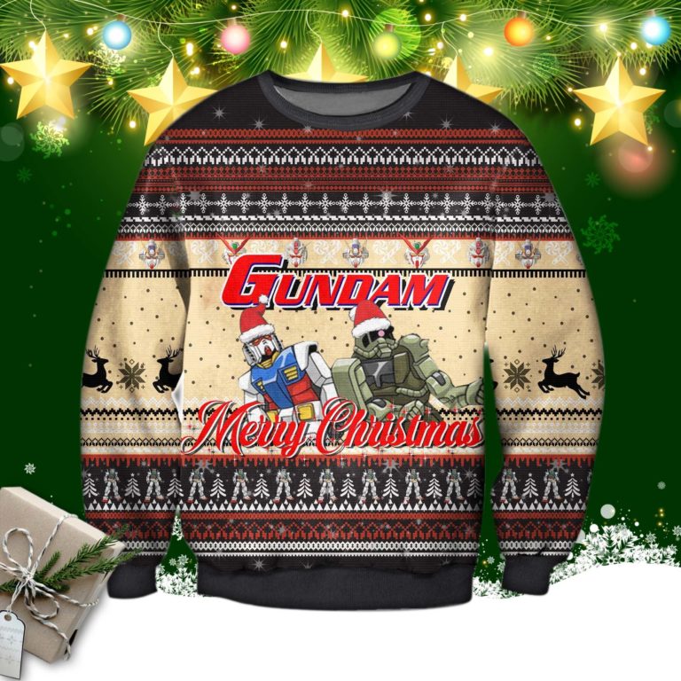 Merry Christmas Gundam Ugly Sweatshirt