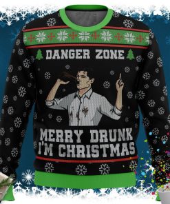 Merry Drunk I’m Christmas Sterling Archer Black Ugly Christmas Sweater