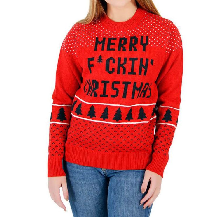 Merry Fckin Ugly Christmas Sweater